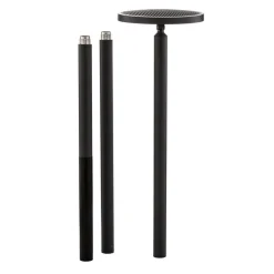 Lucande LED buitenlamp Akito, antraciet, 220 cm, IP54