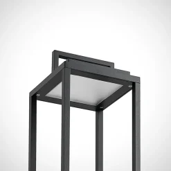 Lucande LED buitenlamp Elaja, zwart, oplaadbare batterij, USB, dimbaar