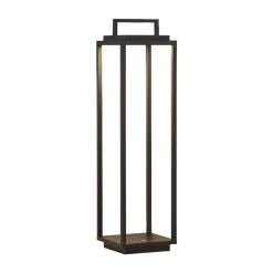 Lucande LED buitenlamp Elaja, zwart, oplaadbare batterij, USB, dimbaar