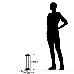 Lucande LED buitenlamp Elaja, zwart, oplaadbare batterij, USB, dimbaar