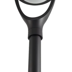 Lucande LED buitenlamp Filor, zwart, aluminium, 250 cm