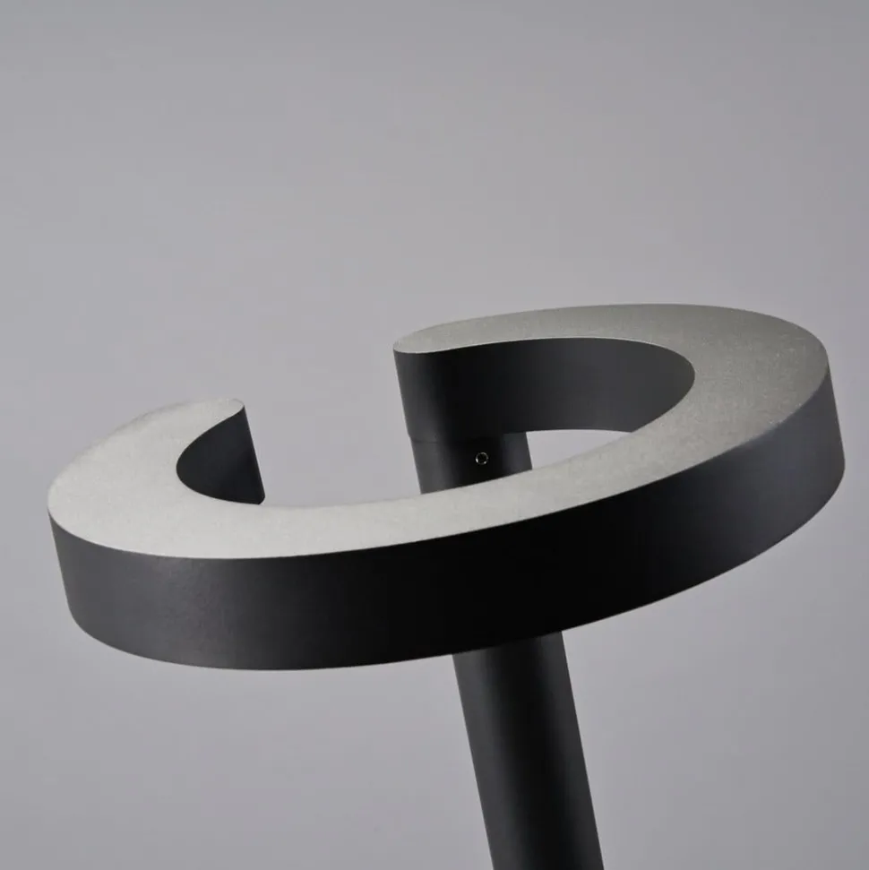 Lucande LED buitenlamp Jannis, antraciet, metaal, 200cm