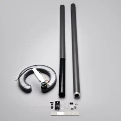 Lucande LED buitenlamp Jannis, antraciet, metaal, 200cm