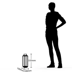 Lucande LED buitenlamp Mirina, wit, oplaadbare batterij, touchdimmer