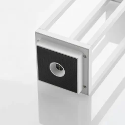 Lucande LED buitenlamp Mirina, wit, oplaadbare batterij, touchdimmer