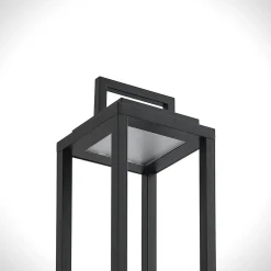 Lucande LED buitenlamp Mirina, zwart, oplaadbare batterij, touchdimmer