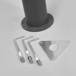 Lucande LED buitenlamp Sidny, 220 cm, antraciet, IP54