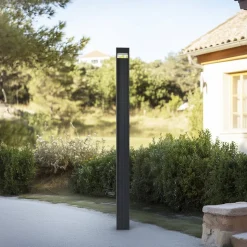 Lucande LED buitenlamp Tavion, 230 cm, antraciet, IP65