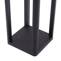 Lucande LED buitenlamp Thorvid, hoogte 180 cm, zwart