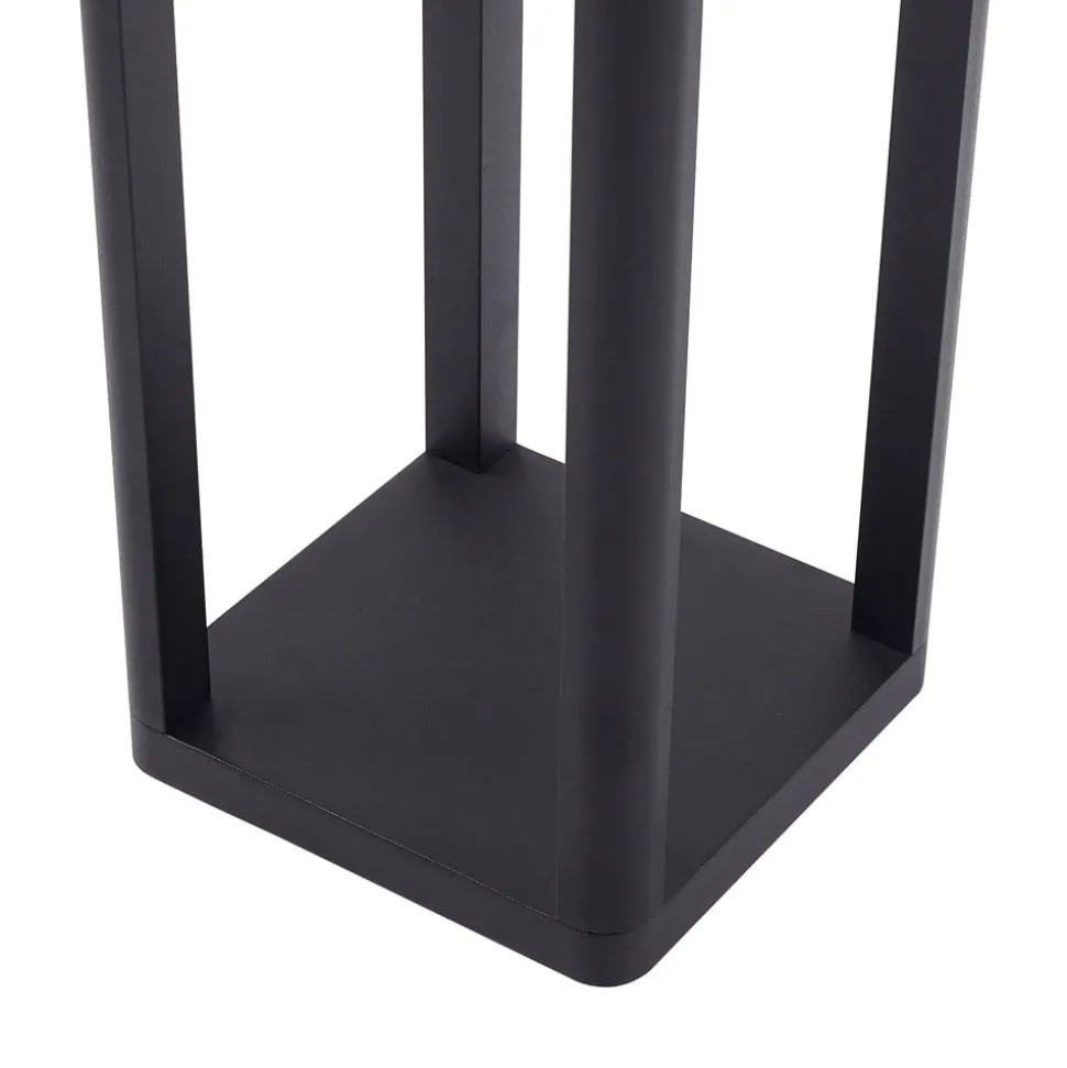 Lucande LED buitenlamp Thorvid, hoogte 180 cm, zwart