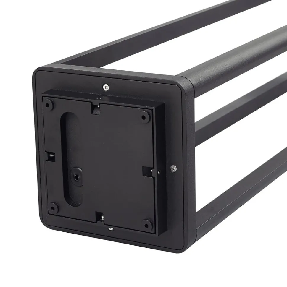 Lucande LED buitenlamp Thorvid, hoogte 180 cm, zwart