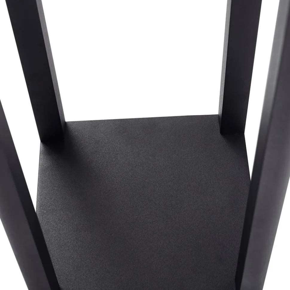 Lucande LED buitenlamp Thorvid, hoogte 180 cm, zwart