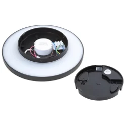 Lucande LED buitenwandlamp Kayana, zwart, aluminium, 24 cm