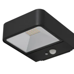 Lucande LED buitenwandlamp Dava op zonne-energie, hoogte 5 cm, sensor