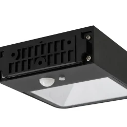 Lucande LED buitenwandlamp Dava op zonne-energie, hoogte 5 cm, sensor