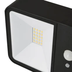 Lucande LED buitenwandlamp Dava op zonne-energie, hoogte 5 cm, sensor
