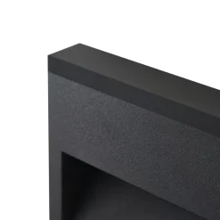 Lucande LED buitenwandlamp Weno, zwart, aluminium, IP65