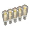Lucande LED E27 ST64 4W dimbaar titaan per 5