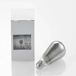 Lucande LED E27 ST64 4W dimbaar titaan per 5