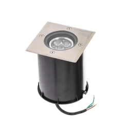 Lucande LED grondspot inbouwlamp Jos, hoekig, draaibaar, IP67
