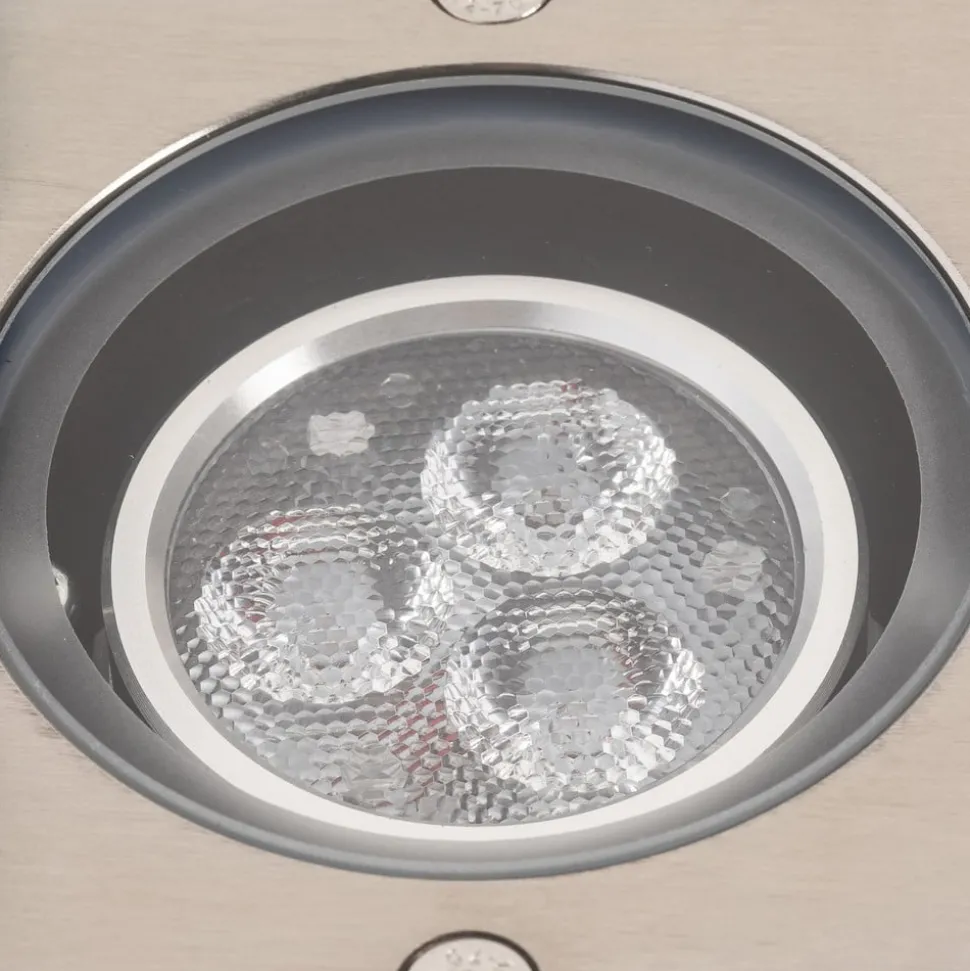 Lucande LED grondspot inbouwlamp Jos, hoekig, draaibaar, IP67