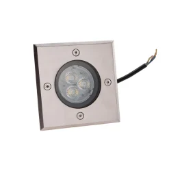Lucande LED grondspot inbouwlamp Ava, 12 cm x 12 cm, IP67