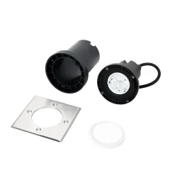 Lucande LED grondspot inbouwlamp Ava, 12 cm x 12 cm, IP67