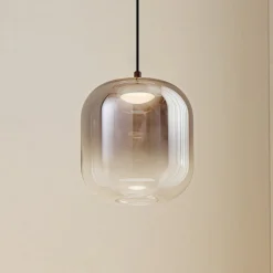 Lucande LED hanglamp Avelina, Ø 14cm , 1-lamp. zwart