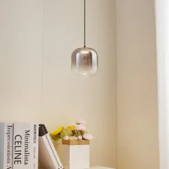 Lucande LED hanglamp Avelina, Ø 14cm , 1-lamp. zwart