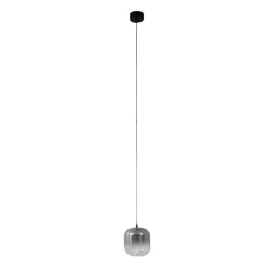 Lucande LED hanglamp Avelina, Ø 14cm , 1-lamp. zwart