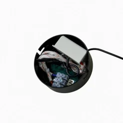 Lucande LED hanglamp Avelina, Ø 14cm , 1-lamp. zwart