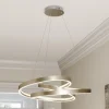 Lucande LED hanglamp Gunbritt, Ø 80 cm, zilver, dimbaar