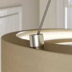 Lucande LED hanglamp Gunbritt, Ø 80 cm, zilver, dimbaar