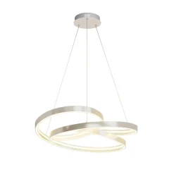 Lucande LED hanglamp Gunbritt, Ø 80 cm, zilver, dimbaar