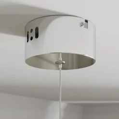 Lucande LED hanglamp Hayley, Ø 9 cm, chroomkleurig, glas