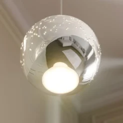 Lucande LED hanglamp Hayley, Ø 9 cm, chroomkleurig, glas