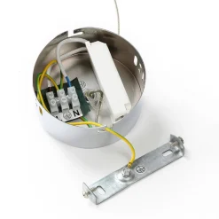 Lucande LED hanglamp Hayley, Ø 9 cm, chroomkleurig, glas