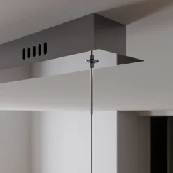 Lucande LED hanglamp Hayley, 96 cm, 5-lamps, chroom, glas