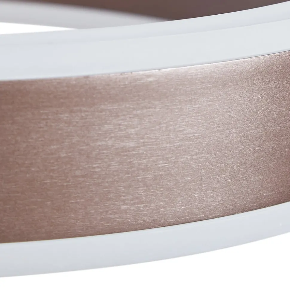 Lucande LED hanglamp Kolo, 114 cm, 3-lamps, bruin, dimbaar