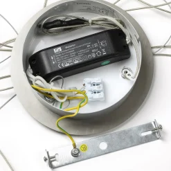 Lucande LED hanglamp Lyani, Ø 50 cm, chroom, dimbaar