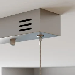 Lucande LED hanglamp Lyani, 115cm, 3-lamps, chroom, dimbaar