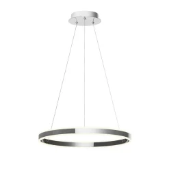 Lucande LED hanglamp Lyani, Ø 60 cm, chroom, dimbaar