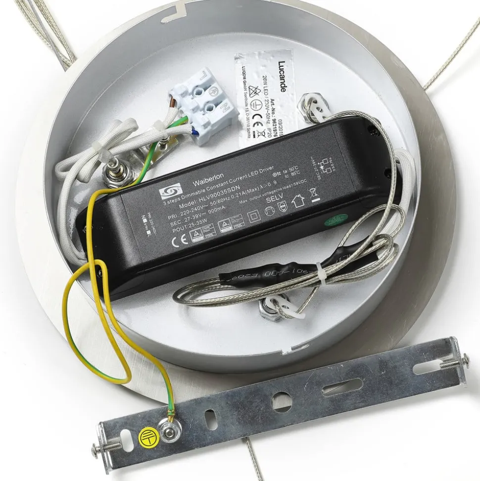 Lucande LED hanglamp Lyani, Ø 60 cm, chroom, dimbaar