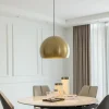 Lucande LED hanglamp Lythara, goud, Ø 50 cm, aluminium