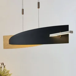 Lucande LED hanglamp Marija, 101 cm, zwart, dimbaar