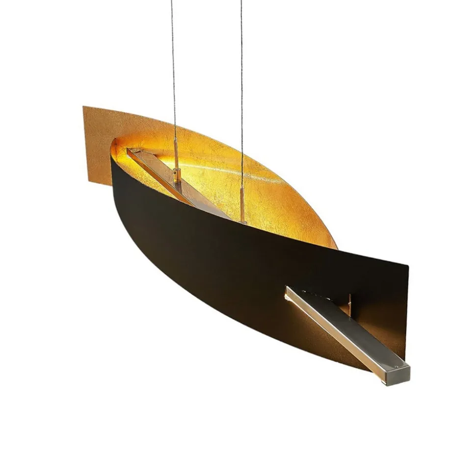 Lucande LED hanglamp Marija, 101 cm, zwart, dimbaar