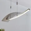 Lucande LED hanglamp Marija, 91 cm, zilver, dimbaar