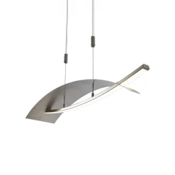 Lucande LED hanglamp Marija, 91 cm, zilver, dimbaar