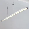 Lucande LED hanglamp Myron, touchdimmer, CCT, aluminium