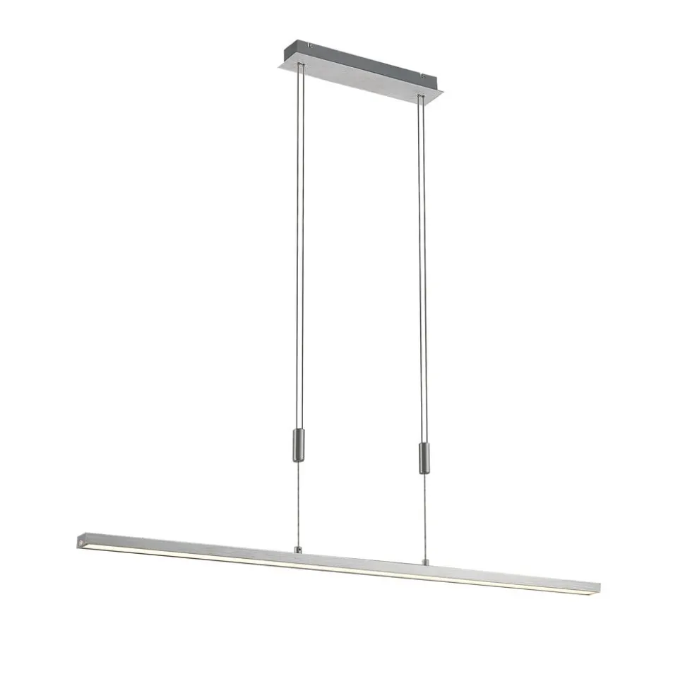 Lucande LED hanglamp Myron, touchdimmer, CCT, aluminium